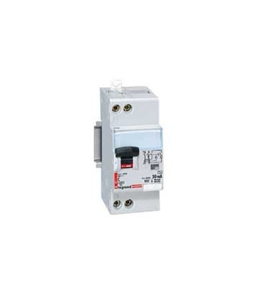 Disjoncteur differentiel mono DX3 6000 vis/vis u+n 230v~ 40A type AC 30ma 10ka courbe C