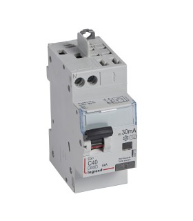 Disjoncteur Différentiel 40A Type AC 30mA 6kA Courbe C DX3 4500 - vis/auto - Uni+N 230V~ 2 Modules