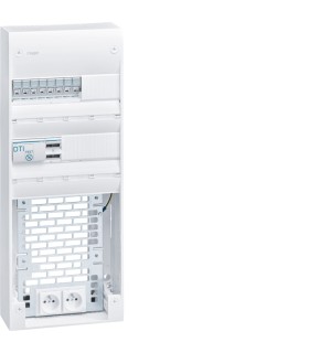Coffret VDI semi-équipé 2 Rangées 26 modules + platine, Grade 3