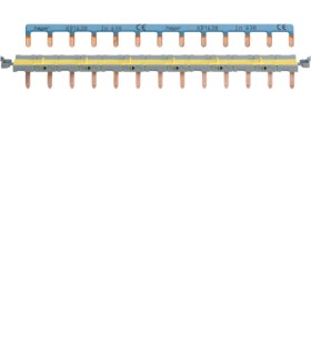 Barres pontage Hager système SanVis 13 modules 63A 2 Pôles