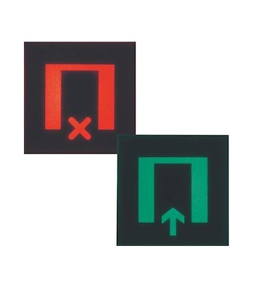 Etiquette pour voyant gallery 2 modules salle (libre/occupée)