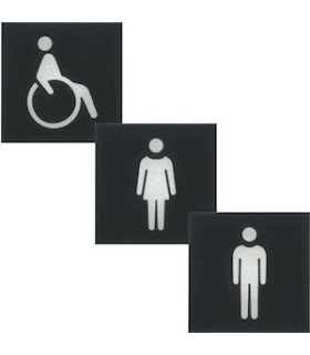 Etiquette pour voyant gallery 2 modules WC / Hager