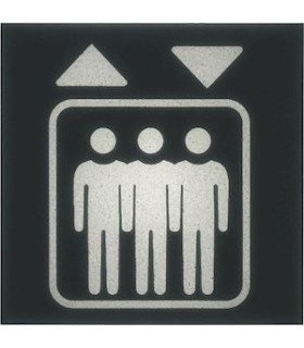 Étiquette pour voyant gallery 2 modules ascenseur