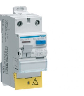 Interrupteur différentiel Hager 1P+N 40A 30mA haute immunité