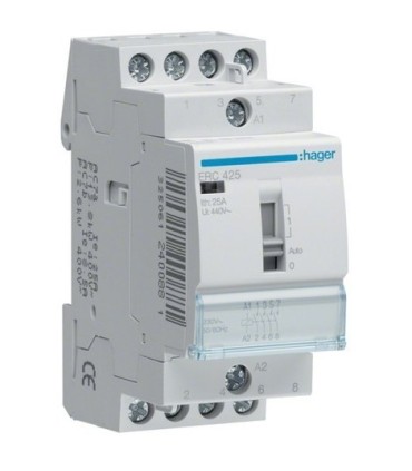 Contacteur Hager à commande manuelle 4F- 25A 230V