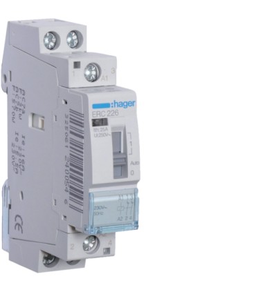 Contacteur commande manuelle Hager 25A, 2O, 230V