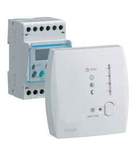 Programmateur modulaire digital Fil Pilote 1 zone 7j / Hager