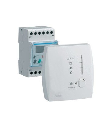 Programmateur modulaire digital Fil Pilote 1 zone 7j / Hager