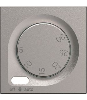 Enjoliveur thermostat fil pilote Hager gallery titane