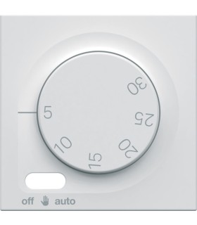 Enjoliveur thermostat fil pilote gallery  Hager pure blanc