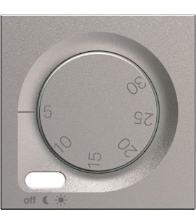 Enjoliveur thermostat Hager gallery titane