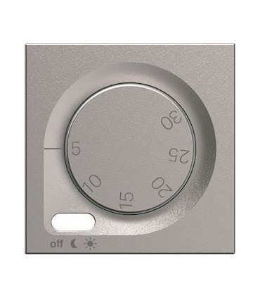 Enjoliveur thermostat Hager gallery titane