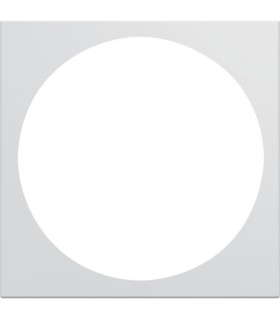 Enjoliveur VDI gallery Hager 2 modules pure Blanc