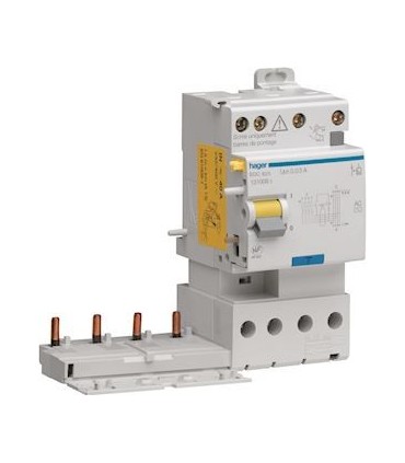 Bloc différentiel HAGER double sortie 4P 25A 30mA type AC