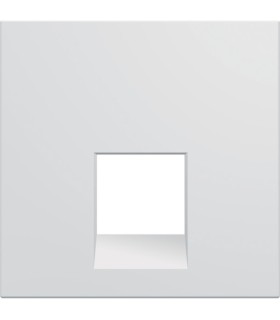 Enjoliveur prise RJ45 à 45°gallery Hager 2 modules pure blanc