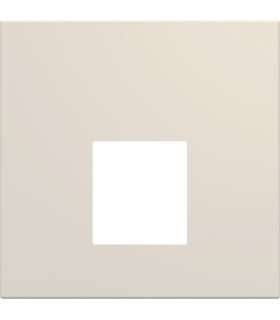 Enjoliveur RJ45 gallery Hager sans porte-étiquette 2 modules dune Beige