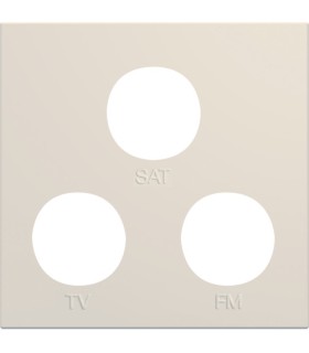 Enjoliveur prise TV+FM+SAT gallery 2 Hager modules dune BEIGE