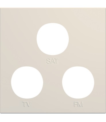 Enjoliveur prise TV+FM+SAT gallery 2 Hager modules dune BEIGE
