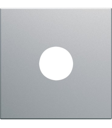 Enjoliveur prise TV gallery Hager 2 modules titane