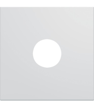 Enjoliveur prise TV gallery Hager 2 modules pure Blanc