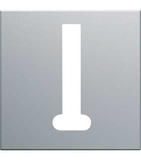 Enjoliveur prise téléphone T Hager gallery 2 modules titane