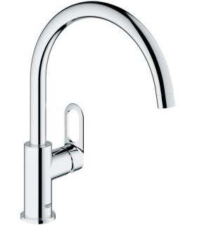 Mitigeur évier GROHE BAULOOP bec tube