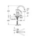 Mitigeur évier Grohe BAULOOP BEC C