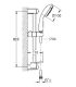 Ensemble de douche GROHE Tempesta 100 3 jets