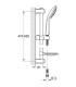 Ensemble de douche GROHE Euphoria 2 jets