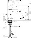 Mitigeur de lavabo HANSGROHE Metris