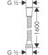 FLEXIBLE Hansgrohe METAFLEX 1M60
