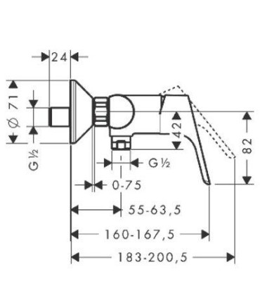 Mitigeur douche Hansgrohe FOCUS