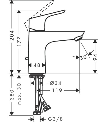 Mitigeur de lavabo HANSGROHE Focus