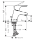 Mitigeur lavabo HANSGROHE Focus avec vidage métallique et tirette