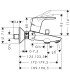 Mitigeur HANSGROHE FOCUS Bain / Douche mural