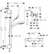 HANSGROHE CROMA SELECT S combi VARIO Mitigeur Thermostatique douche ECOSTAT Comfort