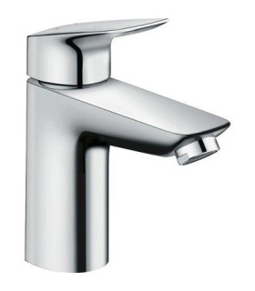 Mitigeur lavabo Hansgrohe LOGIS 100 CH3 avec tirette et vidage synthétique. Chromé.
