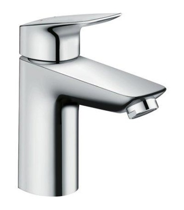 Mitigeur lavabo Hansgrohe LOGIS 100 CH3 avec tirette et vidage synthétique. Chromé.