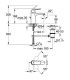 Mitigeur lavabo Grohe Bec médium EUROSMART COSMOPOLITAN