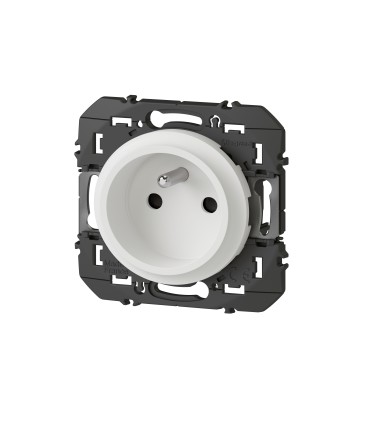 Prise de courant 2P+T Faible profondeur Dooxie Blanc / Legrand