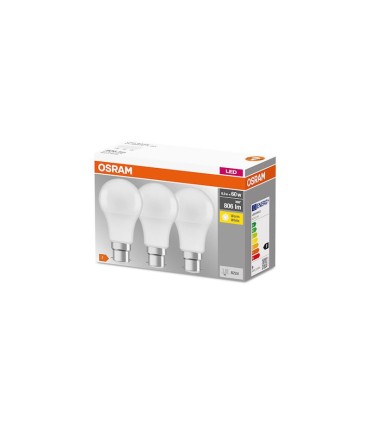 3 ampoules Led B22 806lm 2700k