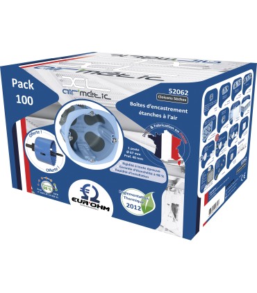 Pack 100 boites AIR'metic Ø 67 mm - Profondeur 40 mm