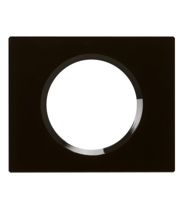 Plaque Céliane 1 poste VERRE NOIR