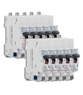 Lot de 10 disjoncteurs 20A sans vis / Legrand