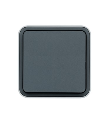 Bouton poussoir étanche à fermeture 1F Cubyko saillie gris