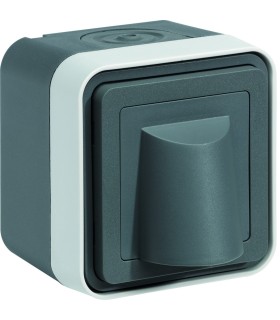 Sortie de câble cubyko saillie gris