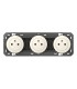 Triple prise de courant 2P+T Surface Dooxie Blanc / Legrand