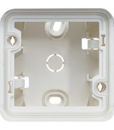 Boîte 1 poste,2 embouts 1 entrée Cubyko, vide associable, IP55, Blanc