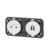 Prise 2P+T surface + chargeur 2 USB Type A Dooxie Blanc / Legrand