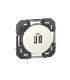 Double chargeur USB 1 Type A + 1 Type C Dooxie Blanc / Legrand